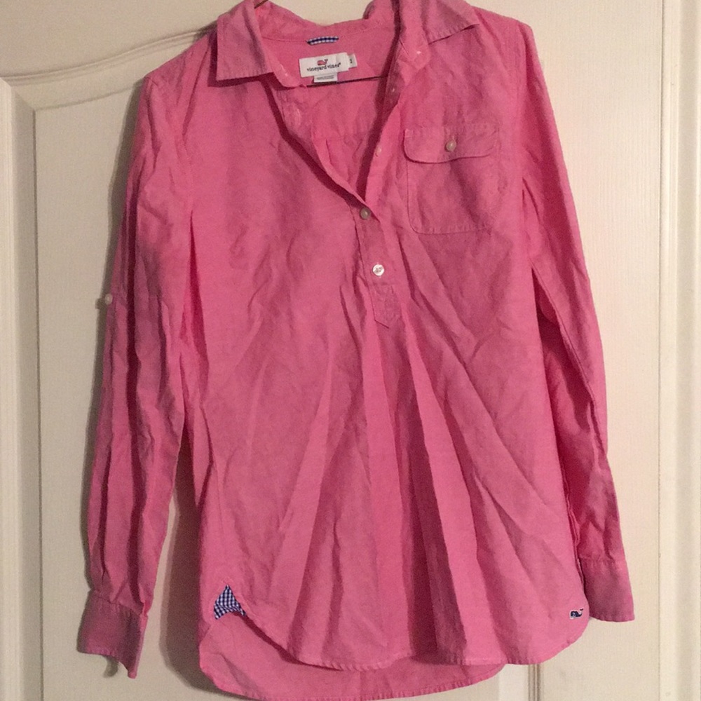 VINEYARD VINES PINK BUTTON UP